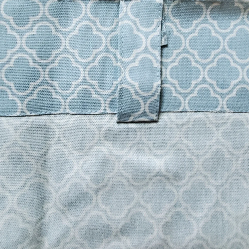 New Martha Stewart HD Moroccan Geo River Mist 2 Panels. 50